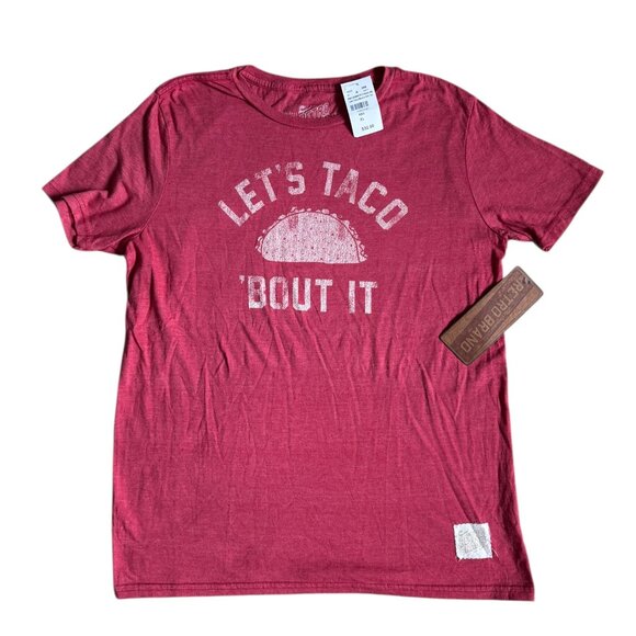 Original Retro Brand Red Let's Taco Bout It Tshirt - NWT Size Youth XL - Picture 1 of 1